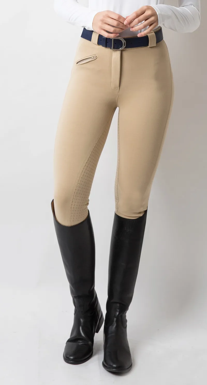 Equetech Ladies Grip Seat Breech Beige-1